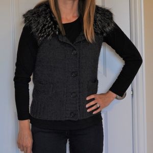 Loft Medium Knit Fur Vest
